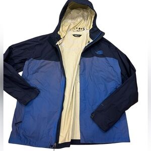The North Face Men's Two-Tone Blue Raincoat